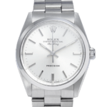 Rolex Air King 5500 White Dial Color Watch Front View 1