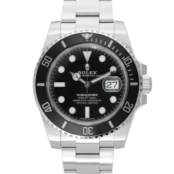 Rolex Submariner Date 116610ln Discontinued Black Dial Color Watch Front View 1