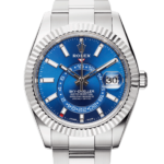 Rolex Sky-dweller Ref. 326934 Blue Rolesor Watch Front View 3