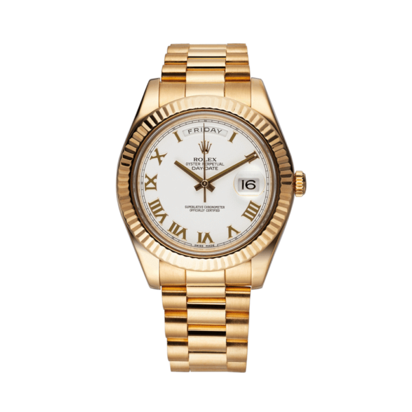 Rolex Day-Date President Gold 41mm Ref. 218238 Watch Front View 15
