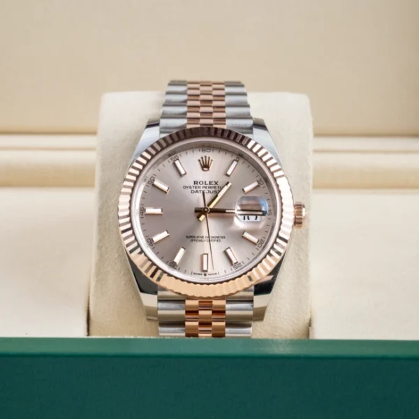 In Box 1 - 126331 Sunburst Silver Datejust 41 Two Tone