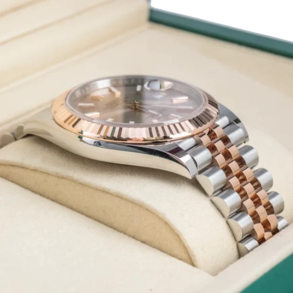 Left - 126331 Sunburst Silver Datejust 41 Two Tone