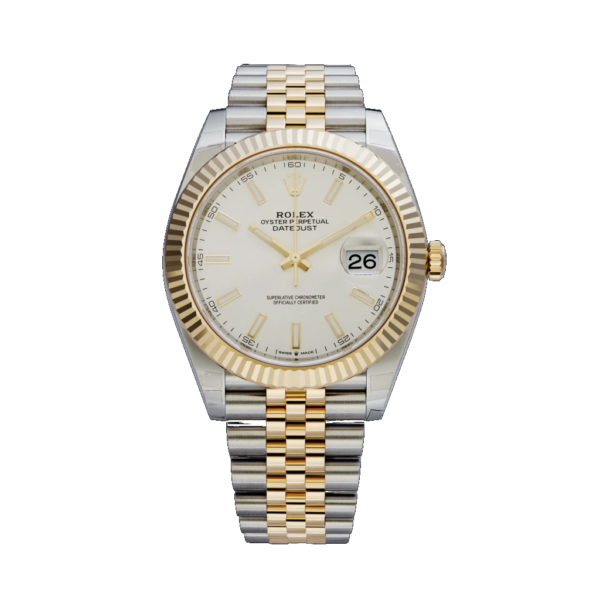 Rolex Oyster Perpetual Datejust Ii 126333 White Dial Color Watch Front View 2