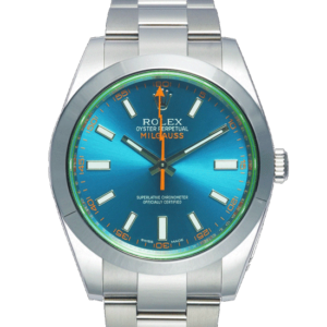 Rolex Milgauss “z-blue” Ref. 116400gv Watch Front View