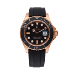 Rolex Yacht-master 40 Everose Gold Ref. 126655 Black Dial Color Watch Front View 2