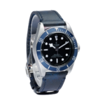 Tudor Black Bay Blue 79230b Black Dial Watch Side View 2