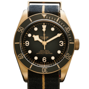 Tudor Black Bay Bronze M79250ba 0002 Black Dial Color Watch Front View