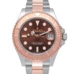 Rolex Yacht-master Two-tone Rose Gold Chocolate Dial 37 Mm Ref. 268621 Brown Dial Color Watch