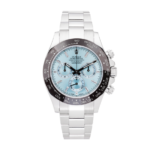 Rolex Cosmograph Platinum Daytona Ice Blue Dial Ref. 116506 Watch Front View 2