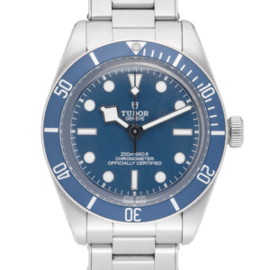 Tudor Black Bay Blue Dial Color Watch Front View