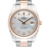 Rolex Datejust Pearl 41mm White Dial Color Watch Front View