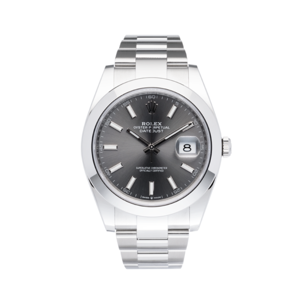 Rolex Oyster Perptual Grey Dial-Full