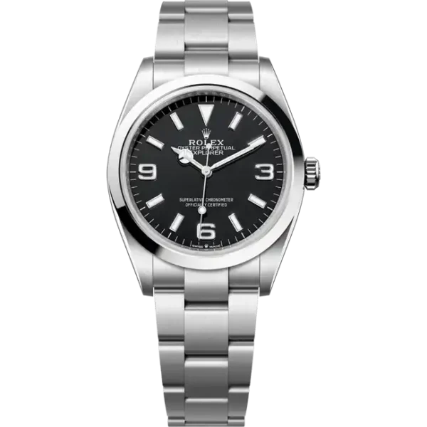 Rolex Explorer 36 Black Dial 124270 - Front