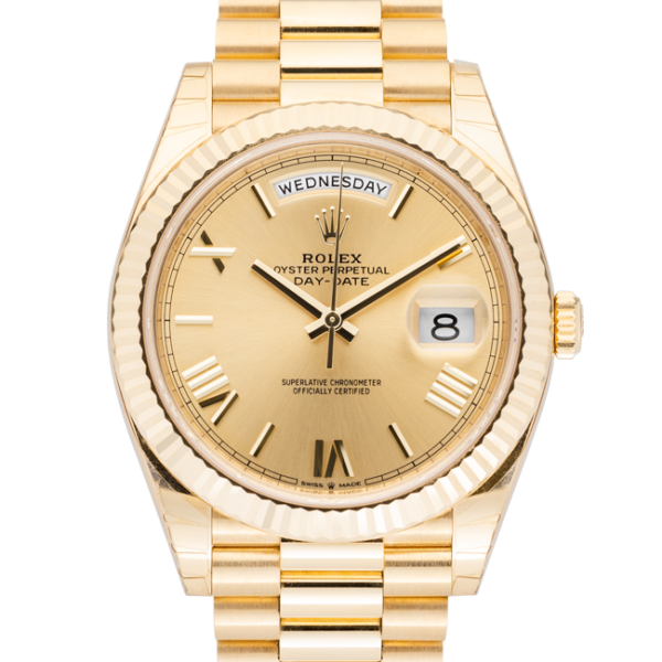 Rolex Day-Date 228238 Champagne Roman Dial-Face