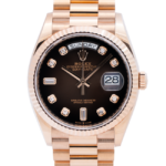 Rolex Day-Date Brown Ombre 128235-Face