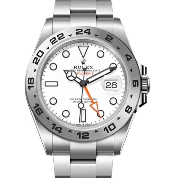 Rolex Explorer ii white dial 226570 close front