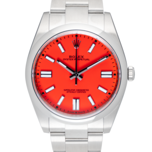 Rolex Oyster Perpetual. 124300 Coral Red-Face