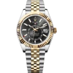 Rolex Sky Dweller Black Dial Oystersteel and Yellow Gold Jubilee 336933 front