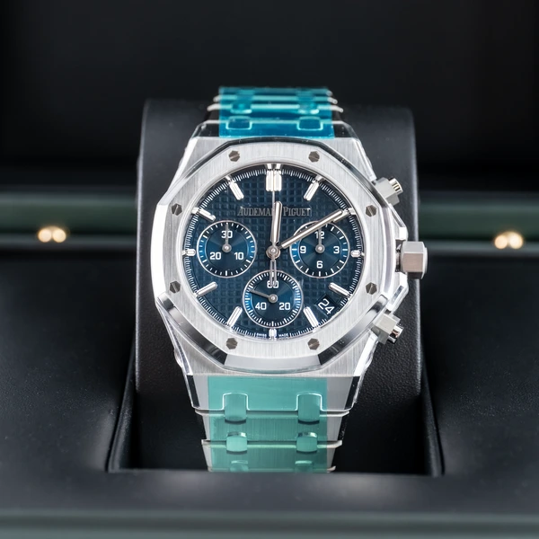 In Box 1 - Royal Oak Blue DIal Chronograph 26240ST Steel