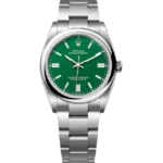 Rolex Oyster Perpetual 36 Green Dial Color 126000 Front View