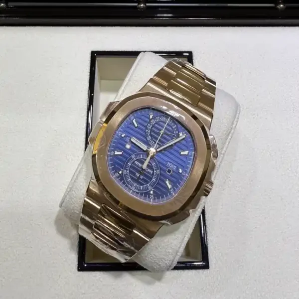 Patek Philippe Nautilus Travel Time Chronograph 5990-1R - Like New 2023 - Top view