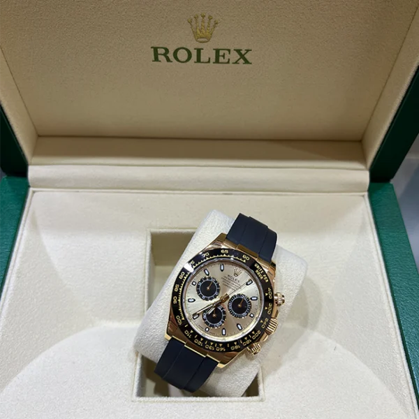 Rolex Daytona Pikachu - YML Golden and Bright Black Dial Oysterflex 116518LN - Yellow Gold 40mm Case - Full set