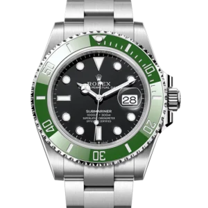 Rolex Submariner Date Starbucks Kermit MK2 126610LV - Oystersteel Oyster Bracelet - Close front view