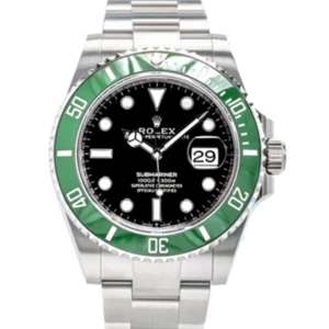 Rolex-Submariner-Date-Starbucks-Kermit-MK2-126610LV-Oystersteel-Oyster-Bracelet-Close-front-view-600x600