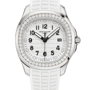 Patek Philippe Aquanaut Luce Matte White Diamond 5267:200A-010 - Stock photo - Close front look