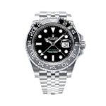 Rolex GMT-Master II Bruce Wayne Jubilee 40mm Black Dial Black and Grey Bezel - 126710GRNR - Brand New 2024 front look