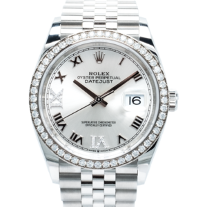 Datejust Silver Dial 126284RBR Jubilee - closer