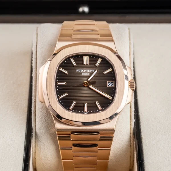 Box 1 - Patek 5711 Nautilus Rose Gold Brown Dial