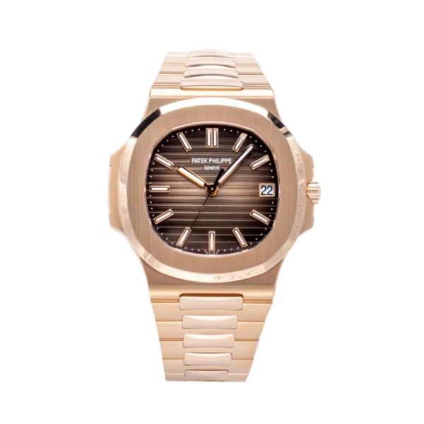 Front - Patek 5711 Nautilus Rose Gold Brown Dial