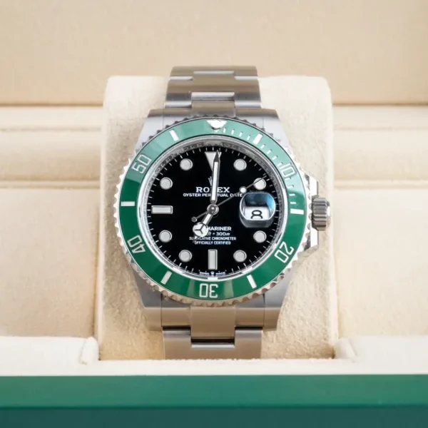 In Box 2- 126610LV Green Submariner MK1