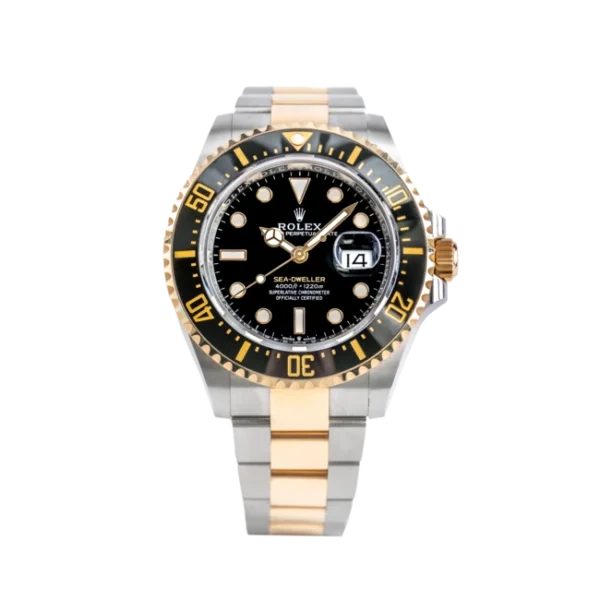 Front - 126603 Two Tone Sea Dweller Black Dial