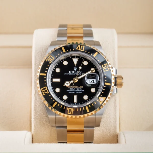 In Box 2 - 126603 Two Tone Sea Dweller Black Dial