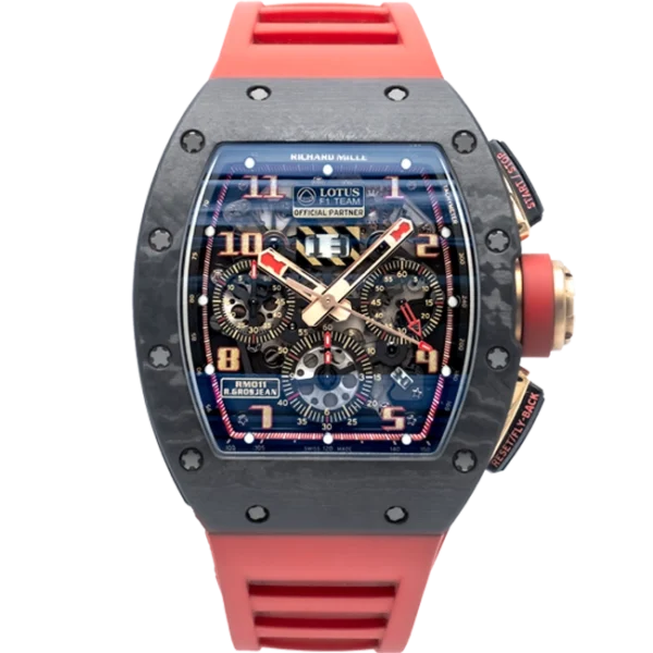 Richard Mille RM 011 Red Rubber Bracelet Front