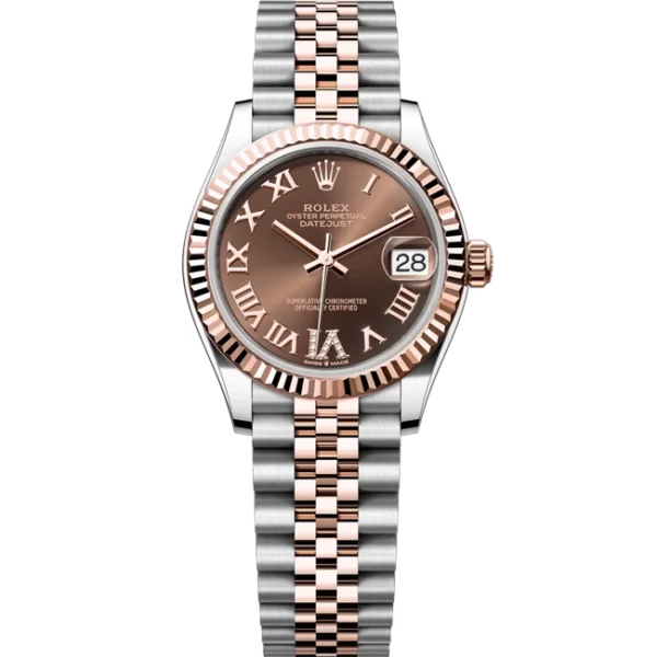 Rolex Datejust 31 Chocolate Roman Diamond Dial 278271