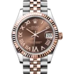 Rolex Datejust 31 Chocolate Roman Diamond Dial 278271 closer