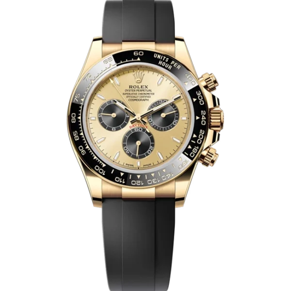 Rolex Daytona "Pikachu/YML" Yellow Gold and Bright Black Dial Oysterflex 126518ln-0012