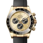 Rolex Daytona "Pikachu/YML" Yellow Gold and Bright Black Dial Oysterflex 126518ln-0012 - closer