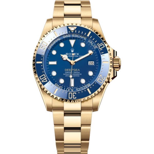 Rolex Deep Sea 44 Blue Ceramic Yellow Gold