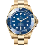 Rolex Deep Sea 44 Blue Ceramic Yellow Gold closer