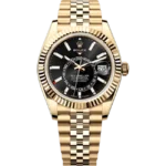 Rolex Sky Dweller Yellow Gold Black Dial Jubilee 336938 front