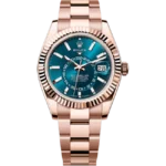 Rolex Sky Dweller Rose Gold Blue-Green Dial Oyster 336935 front