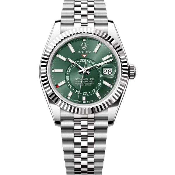 Rolex Sky Dweller Green Dial Stainless Steel Jubilee 336934