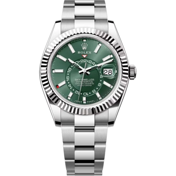 Rolex Sky Dweller Green Dial Stainless Steel Oyster 336934