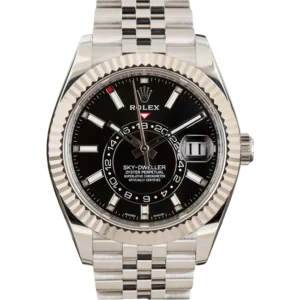 Rolex sky dweller pre-owned 326934 black dial skydweller jubilee