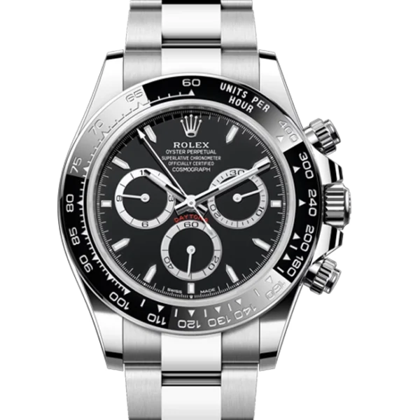 rolex black panda black dial 126500ln closer