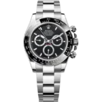 rolex black panda black dial 126500ln front